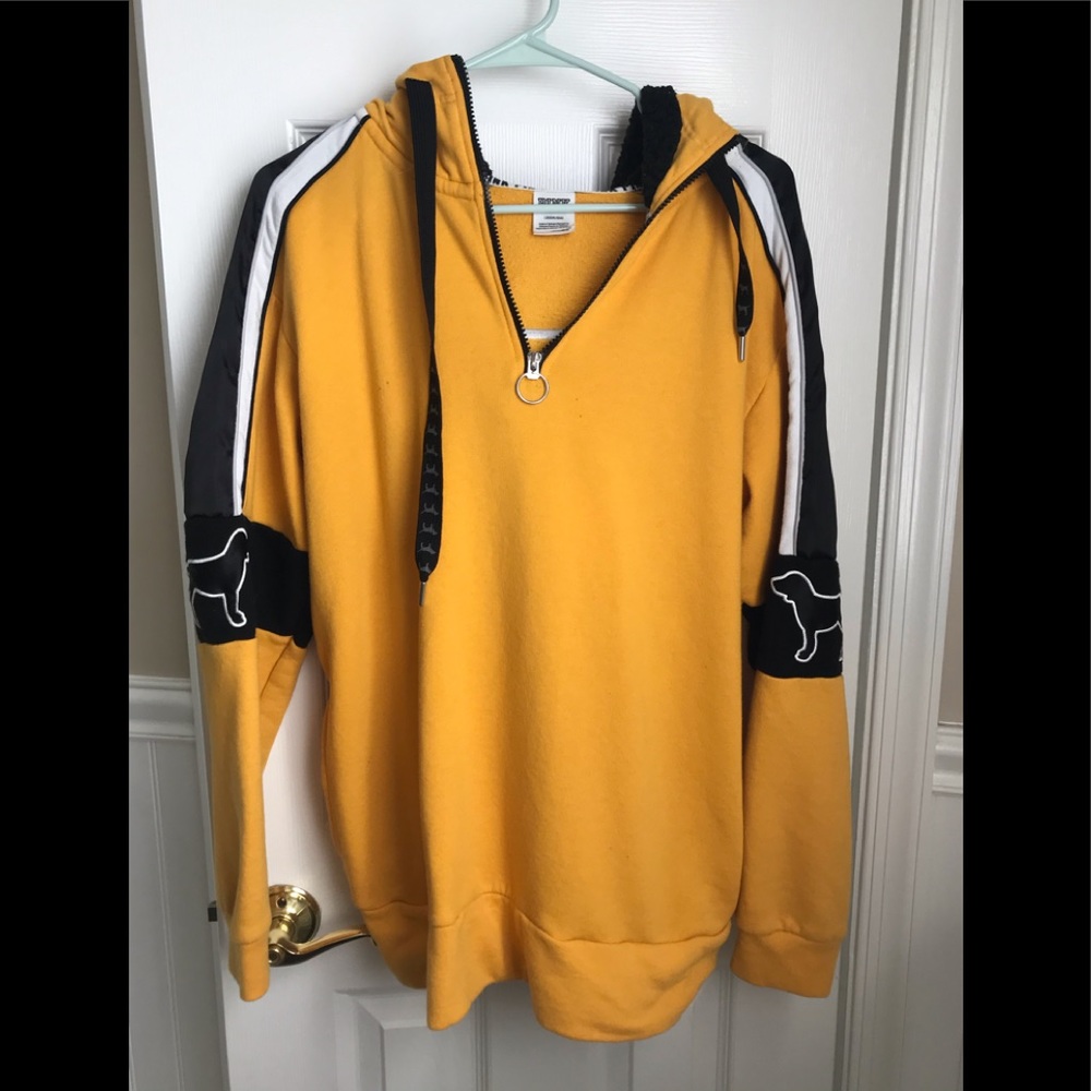 PINK yellow Hoodie